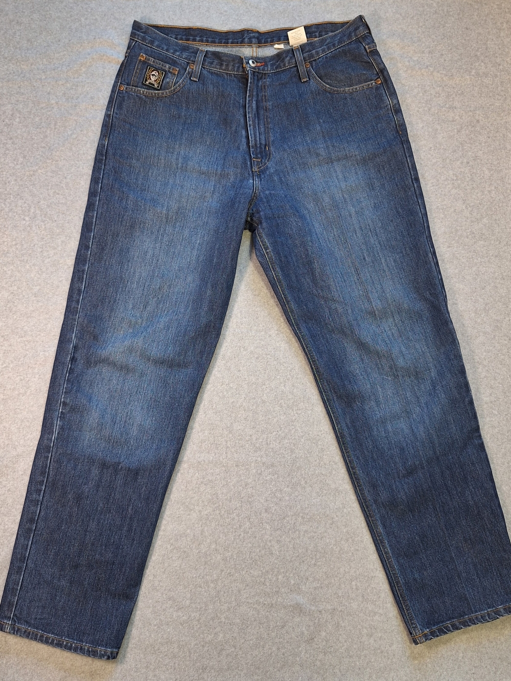 Cinch Black Label Western Straight-Leg Denim Jeans - Dark Wash Men's Size 38x34